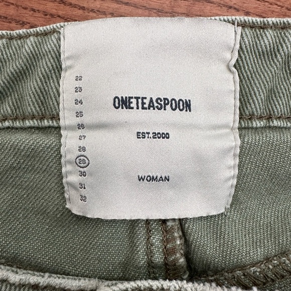 One Teaspoon Streetwalkers High Waist Straight Leg Trouser Denim - Picture 9 of 11